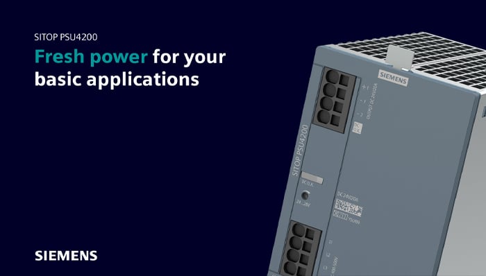 The Siemens SITOP PSU4200, the New Generation of Basic Power Supplies Now Available!